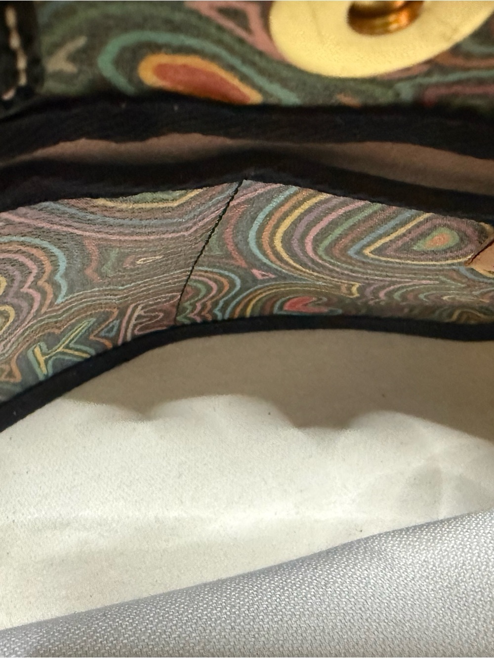 Rare Vintage Dooney & Bourke Rainbow Graffiti Doodle Bag & Wallet Bundle - Picture 5 of 14
